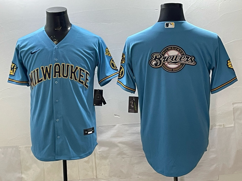 Men 2026 Milwaukee Brewers blank blue Game Nike MLB Jersey 0403004